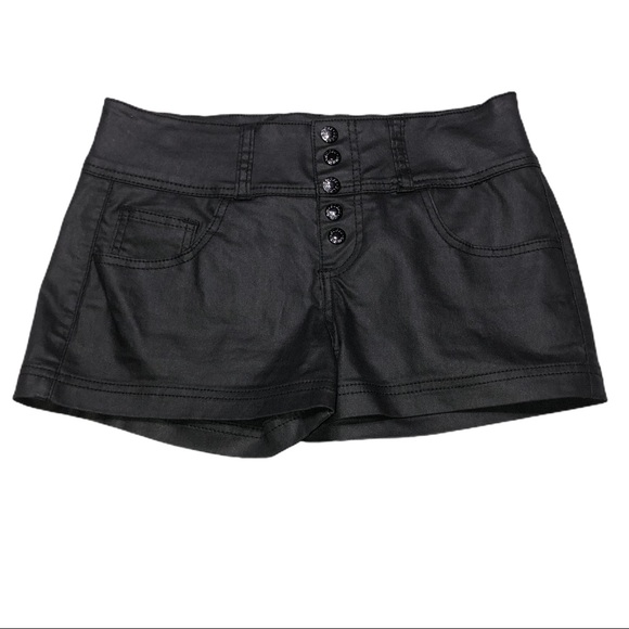 guess leather shorts